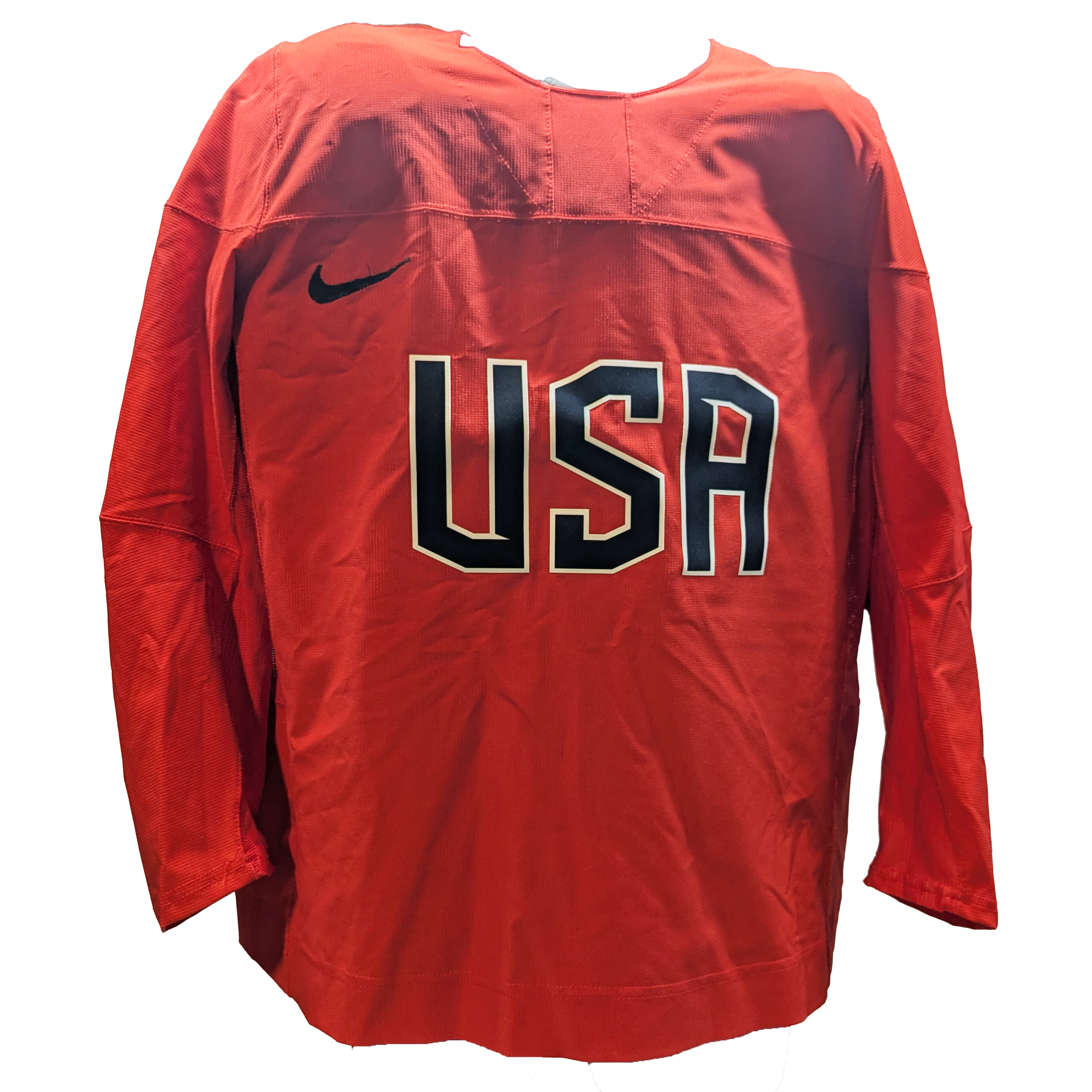 Nike - Maillot d'entraînement authentique d'occasion de l'équipe américaine IIHF
